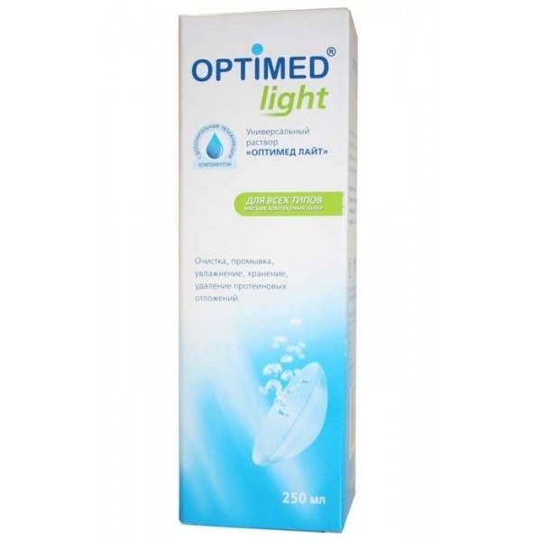 OPTIMED LIGHT РАСТВОР Д/ЛИНЗ РАСТВОР ДЛЯ ЛИНЗ 250 МЛ №1