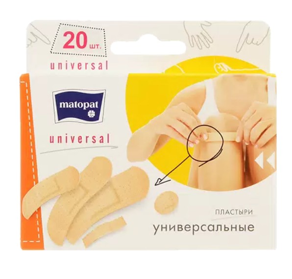 MATOPAT ПЛАСТЫРЬ UNIVERSAL УНИВЕРСАЛЬНЫЙ НАБОР ПЛАСТЫРЬ   №20