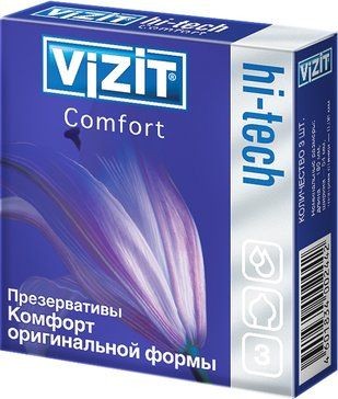 VIZIT ПРЕЗЕРВАТИВЫ HI-TECH COMFORT ПРЕЗЕРВАТИВ    №3