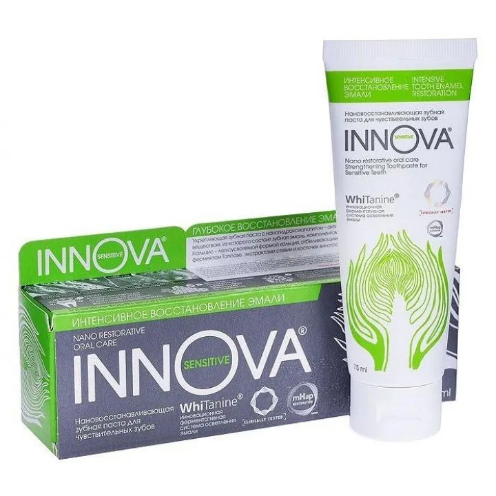 INNOVA SENSITIVE З/ПАСТА ИНТЕНСИВНОЕ ВОССТАНОВЛЕНИЕ ЭМАЛИ ЗУБНАЯ ПАСТА РЕМИНЕРАЛИЗУЮЩАЯ 75 МЛ №1