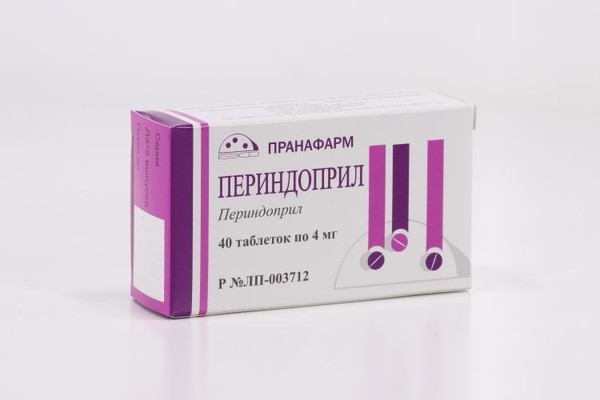 ПЕРИНДОПРИЛ ТАБЛЕТКИ 4 МГ   №40