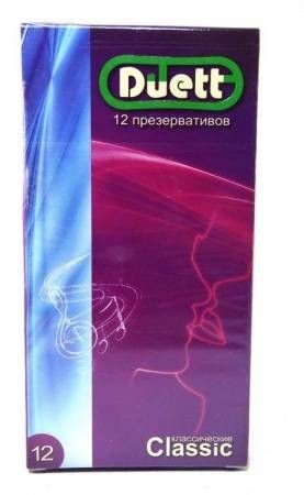 DUETT ПРЕЗЕРВАТИВЫ CLASSIC ПРЕЗЕРВАТИВ    №12