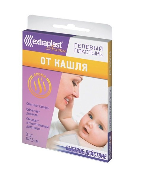 EXTRAPLAST AROMA ПЛАСТЫРЬ ГЕЛЕВЫЙ ОТ КАШЛЯ ПЛАСТЫРЬ ИНГАЛЯЦИОННЫЙ №3