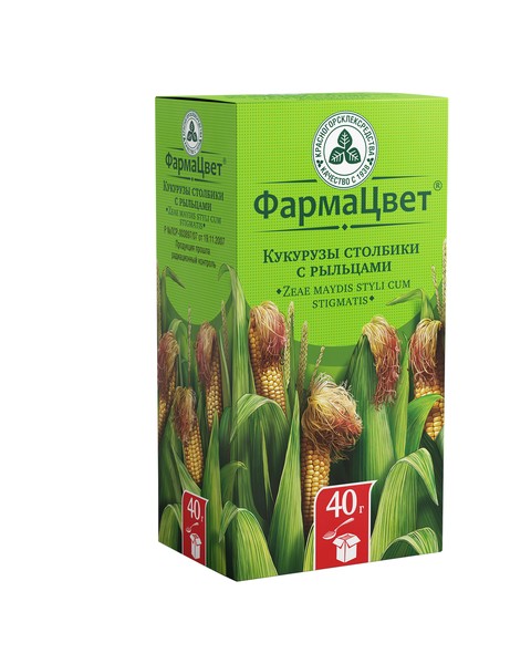 КУКУРУЗЫ СТОЛБИКИ С РЫЛЬЦАМИ ЛЕКАРСТВЕННОЕ РАСТИТЕЛЬНОЕ СЫРЬЕ  40 Г №1