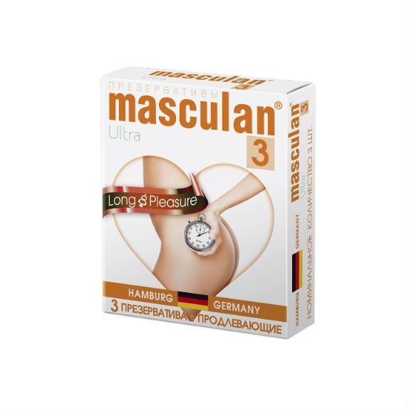 MASCULAN 3 ПРЕЗЕРВАТИВЫ ULTRA ПРОДЛЕВАЮЩИЙ ПРЕЗЕРВАТИВ №3