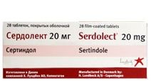 СЕРДОЛЕКТ ТАБЛЕТКИ ПОКРЫТЫЕ ОБОЛОЧКОЙ 20 МГ   №28
