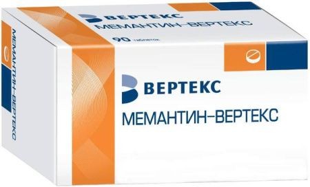 МЕМАНТИН-ВЕРТЕКС ТАБЛЕТКИ ПОКРЫТЫЕ ПЛЕНОЧНОЙ ОБОЛОЧКОЙ 20 МГ   №30
