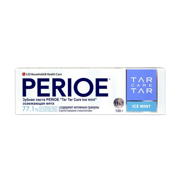 PERIOE ЗУБН ПАСТА TAR TAR СARE ОСВЕЖАЮЩАЯ МЯТА ЗУБНАЯ ПАСТА КОМПЛЕКСНАЯ 120 Г №1