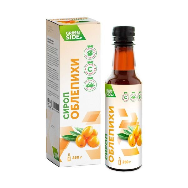 GREEN SIDE ОБЛЕПИХИ С ВИТАМИНОМ С СИРОП 250 МЛ №1