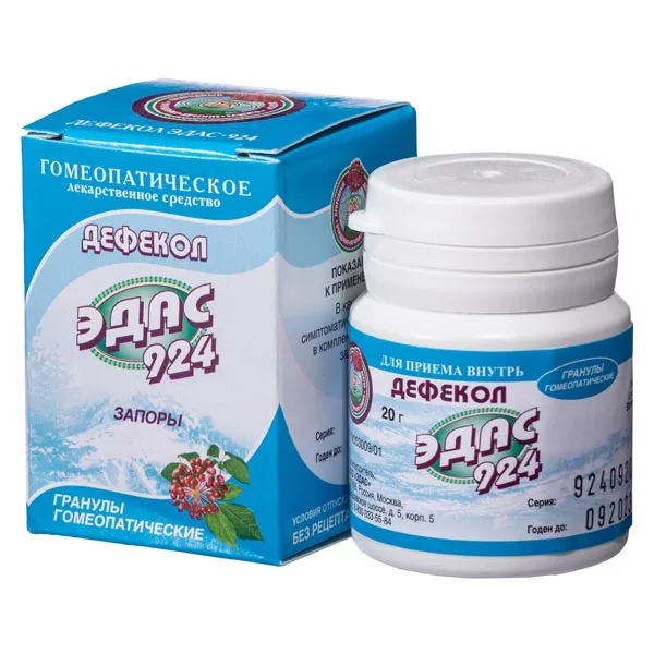 ДЕФЕКОЛ ЭДАС-924 ГРАНУЛЫ ГОМЕОПАТИЧЕСКИЕ  20 Г №1