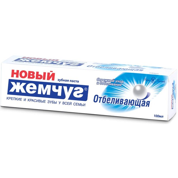 НОВЫЙ ЖЕМЧУГ ЗУБН ПАСТА ОТБЕЛ ЗУБНАЯ ПАСТА ОТБЕЛИВАЮЩАЯ 100 МЛ №1
