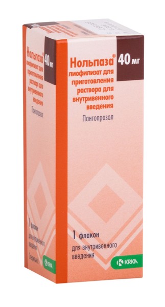 НОЛЬПАЗА ЛИОФИЛИЗАТ ДЛЯ ПРИГОТОВЛЕНИЯ РАСТВОРА ДЛЯ ВНУТРИВЕННОГО ВВЕДЕНИЯ 40 МГ   №1