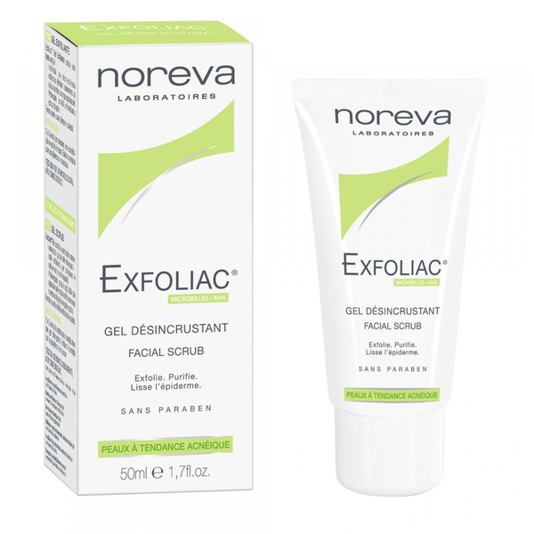 NOREVA EXFOLIAC АНА АКНЕ ГЕЛЬ ОТШЕЛУШ КОСМЕТИЧЕСКИЙ ГЕЛЬ  50 МЛ №1