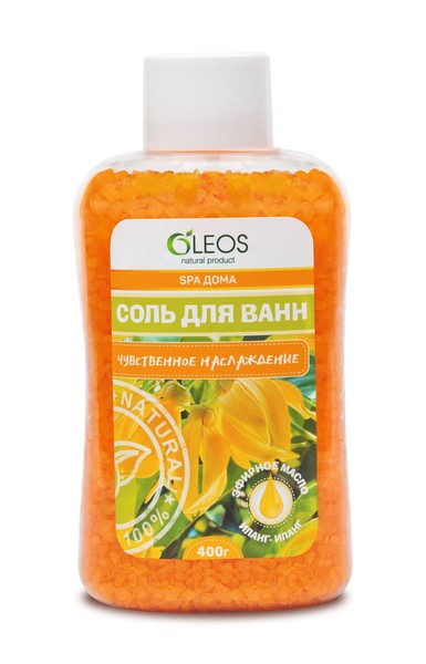 OLEOS СОЛЬ Д/ВАНН МОРСКАЯ ЧУВСТВЕННОЕ НАСЛАЖДЕНИЕ КОСМЕТИЧЕСКИЕ СРЕДСТВА ДЛЯ РАСТВОРЕНИЯ 400 Г №1