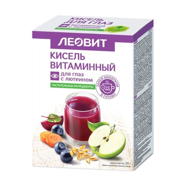 КИСЕЛЬ ВИТАМИННЫЙ ДЛЯ ГЛАЗ С ЛЮТЕИНОМ ПОРОШОК ДЛЯ ПРИГОТОВЛЕНИЯ НАПИТКА 18 Г №5