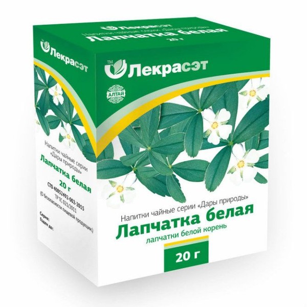 ЛАПЧАТКА БЕЛАЯ ФИТОЧАЙ  20 Г №1