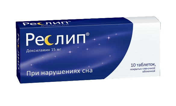 РЕСЛИП ТАБЛЕТКИ ПОКРЫТЫЕ ПЛЕНОЧНОЙ ОБОЛОЧКОЙ 15 МГ   №10