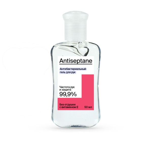 ANTISEPTANE ГЕЛЬ ДЛЯ РУК АНТИСЕПТИЧЕСКИЙ КОСМЕТИЧЕСКАЯ ЖИДКОСТЬ 50 МЛ №1