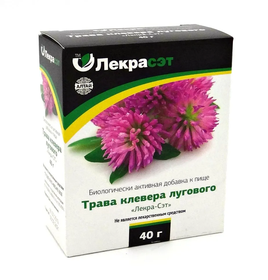 КЛЕВЕР ЛУГОВОЙ РАСТИТЕЛЬНОЕ СЫРЬЕ  40 Г №1