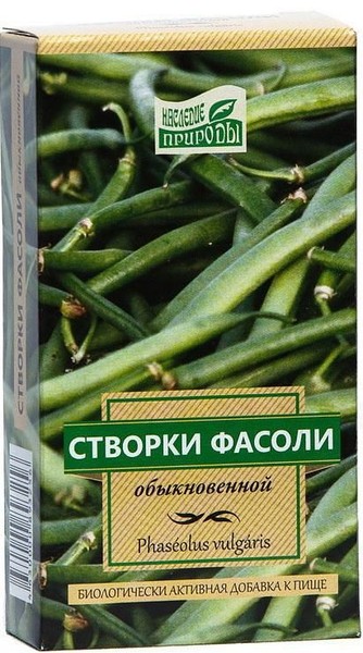 НАСЛЕДИЕ ПРИРОДЫ СТВОРКИ ФАСОЛИ ОБЫКНОВЕННОЙ РАСТИТЕЛЬНОЕ СЫРЬЕ  50 Г №1