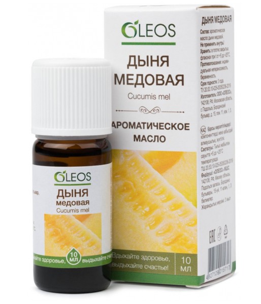 OLEOS МАСЛО АРОМАТИЧЕСКОЕ ДЫНЯ МЕДОВАЯ ЭФИРНОЕ МАСЛО  10 МЛ №1