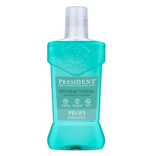 PRESIDENT ОПОЛАСК Д/РТА ANTIBACTERIAL ОПОЛАСКИВАТЕЛЬ ДЛЯ ПОЛОСТИ РТА 250 МЛ №1
