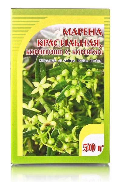 МАРЕНЫ КОРНЕВИЩЕ И КОРЕНЬ СЫРЬЕ РАСТИТЕЛЬНОЕ ИЗМЕЛЬЧЕННОЕ  50 Г №1