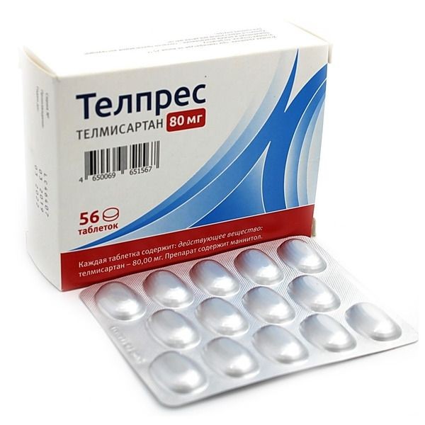 ТЕЛПРЕС ТАБЛЕТКИ 80 МГ   №56