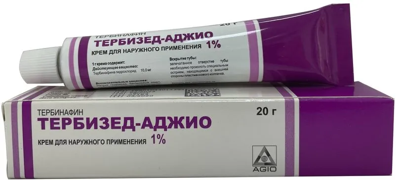ТЕРБИЗЕД-АДЖИО КРЕМ ДЛЯ НАРУЖНОГО ПРИМЕНЕНИЯ 10 МГ/Г 20 Г №1
