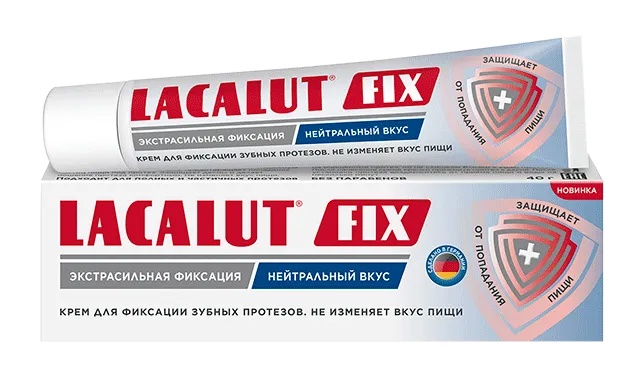 LACALUT КРЕМ Д/ФИКСАЦИИ ЗУБНЫХ ПРОТЕЗОВ FIX НЕЙТРАЛЬНЫЙ ВКУС КРЕМ ДЛЯ ФИКСАЦИИ ЗУБНЫХ ПРОТЕЗОВ 40 Г №1