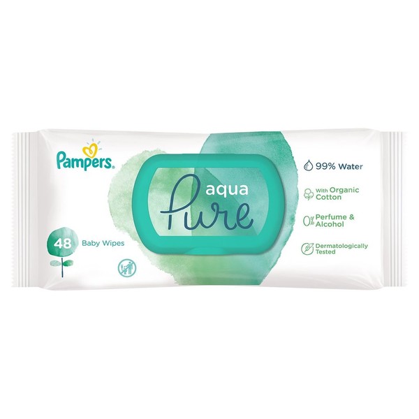 PAMPERS AQUA PURE САЛФЕТКИ ДЕТСКИЕ ВЛАЖНЫЕ САЛФЕТКИ ВЛАЖНЫЕ ДЕТСКИЕ   №48