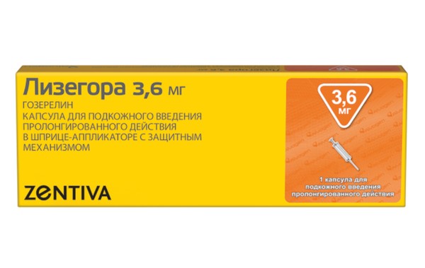 ЛИЗЕГОРА ИМПЛАНТАТ 3,6 МГ №1