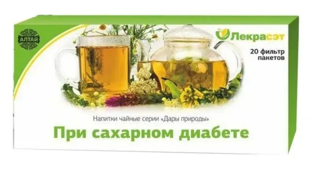 ПРИ ДИАБЕТЕ ЧАЙНЫЙ НАПИТОК  1,5 Г №20