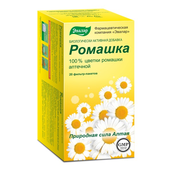 ЭВАЛАР РОМАШКА РАСТИТЕЛЬНОЕ СЫРЬЕ 1,5 Г   №20