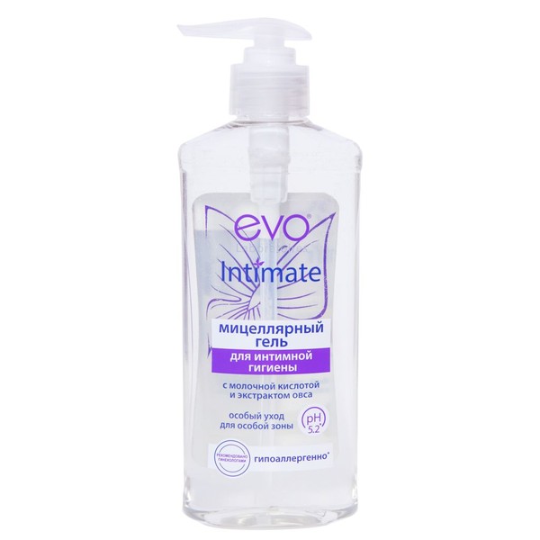 EVO INTIMATE ГЕЛЬ МИЦЕЛЛЯРНЫЙ ДЛЯ ИНТИМНОЙ ГИГИЕНЫ ГЕЛЬ ВАГИНАЛЬНЫЙ 275 МЛ №1