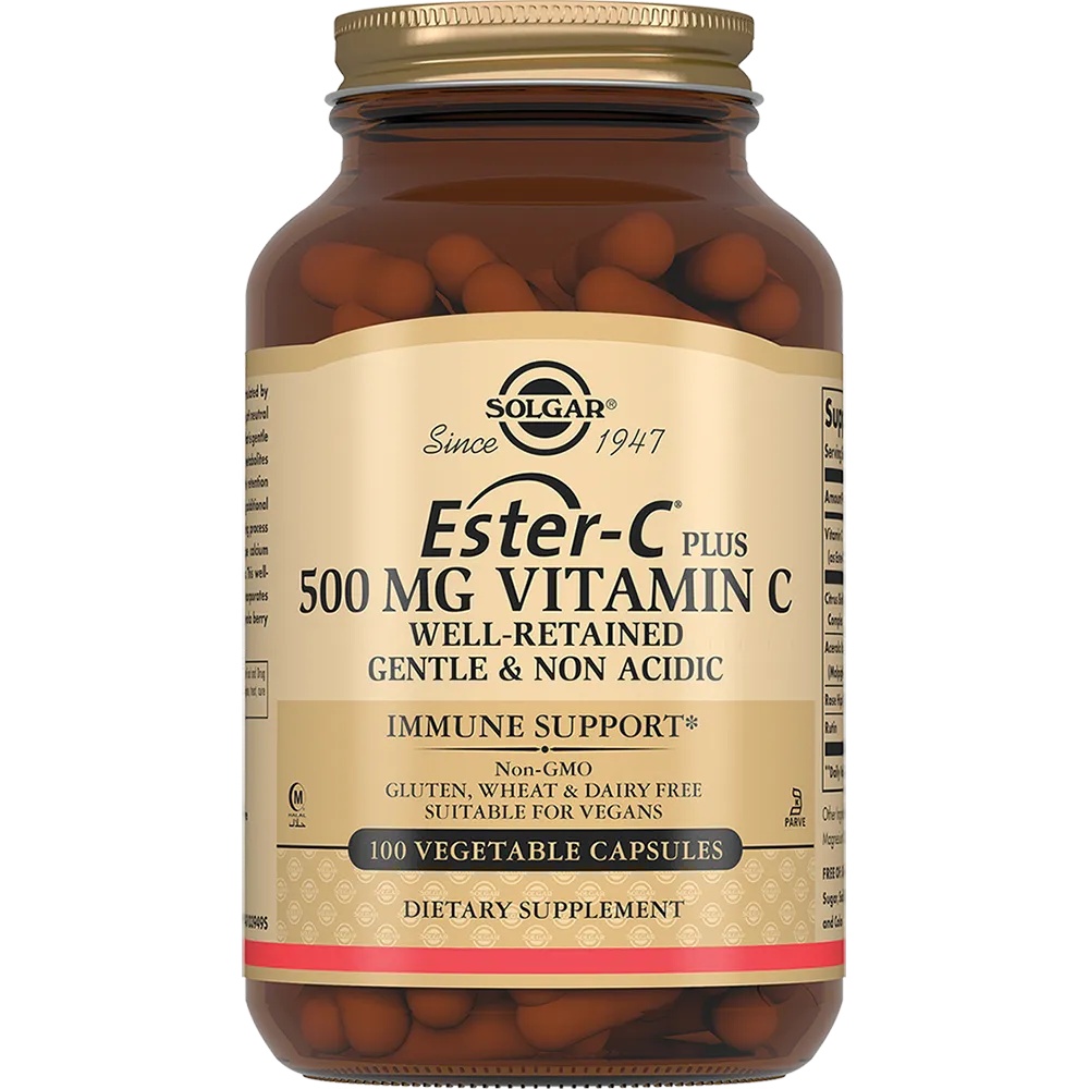SOLGAR ЭСТЕР-С ПЛЮС ВИТАМИН С КАПСУЛЫ 500 МГ   №100