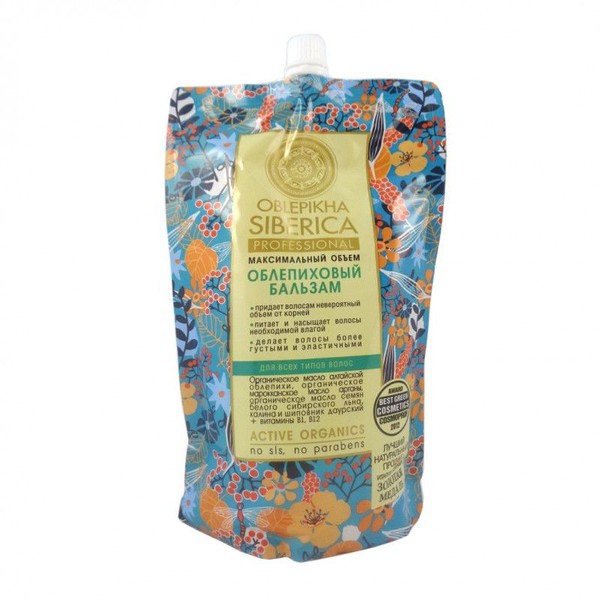 NATURA SIBERICA OBLEPIKHA SIBERICA БАЛЬЗАМ ОБЛЕПИХОВЫЙ МАКСИМАЛЬНЫЙ ОБЪЕМ БАЛЬЗАМ ДЛЯ ВОЛОС 500 МЛ №1