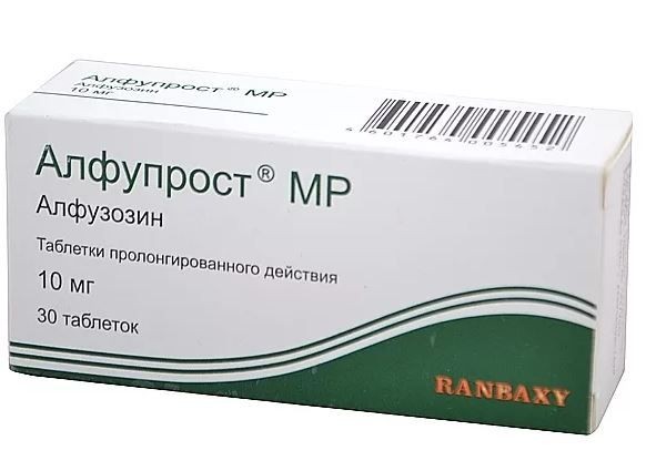 АЛФУПРОСТ МР ТАБЛЕТКИ ПРОЛОНГИРОВАННОГО ДЕЙСТВИЯ 10 МГ №30