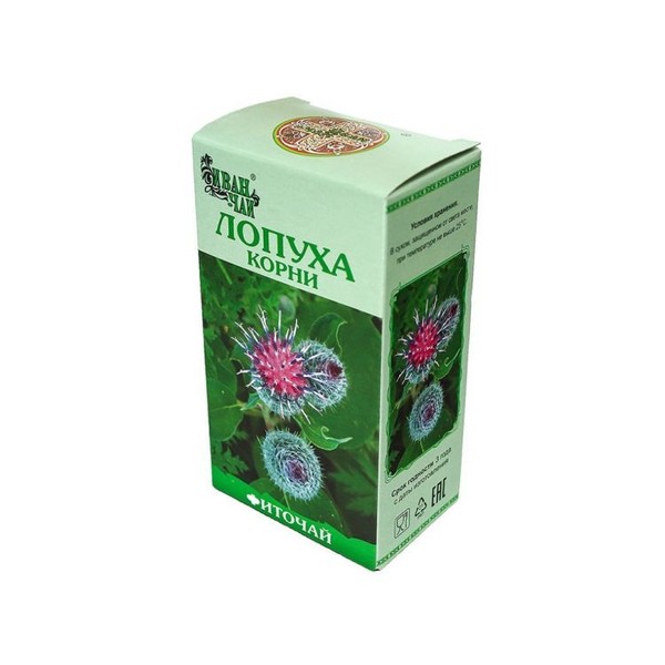 ЛОПУХ БОЛЬШОЙ (КОРЕНЬ) РАСТИТЕЛЬНОЕ СЫРЬЕ 50 Г №1