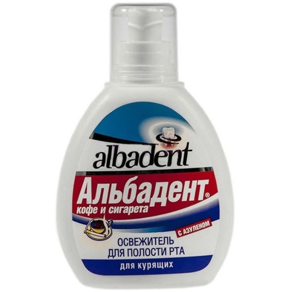 АЛЬБАДЕНТ ОСВЕЖИТЕЛЬ Д/РТА КОФЕ И СИГАР С АЗУЛЕНОМ СПРЕЙ ДЛЯ ПОЛОСТИ РТА 35 МЛ №1