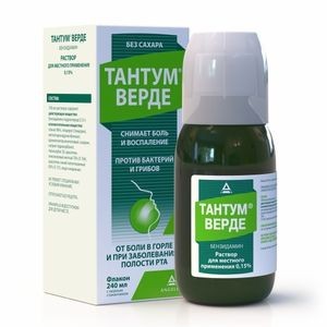 ТАНТУМ ВЕРДЕ РАСТВОР ДЛЯ МЕСТНОГО ПРИМЕНЕНИЯ 1,5 МГ/МЛ 240 МЛ №1