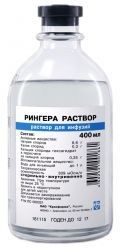 РИНГЕРА РАСТВОР РАСТВОР ДЛЯ ИНФУЗИЙ  400 МЛ №12
