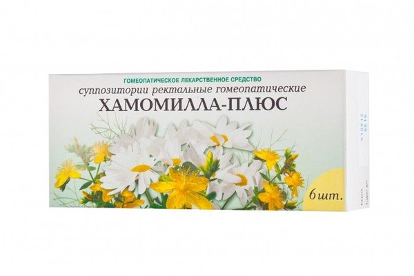 ХАМОМИЛЛА-ПЛЮС СУППОЗИТОРИИ РЕКТАЛЬНЫЕ ГОМЕОПАТИЧЕСКИЕ    №6