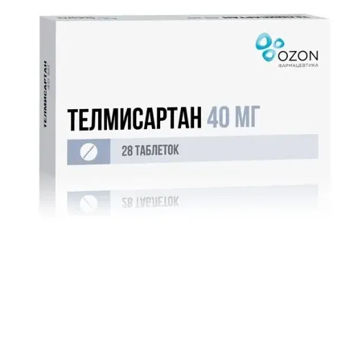 ТЕЛМИСАРТАН ТАБЛЕТКИ 40 МГ   №28