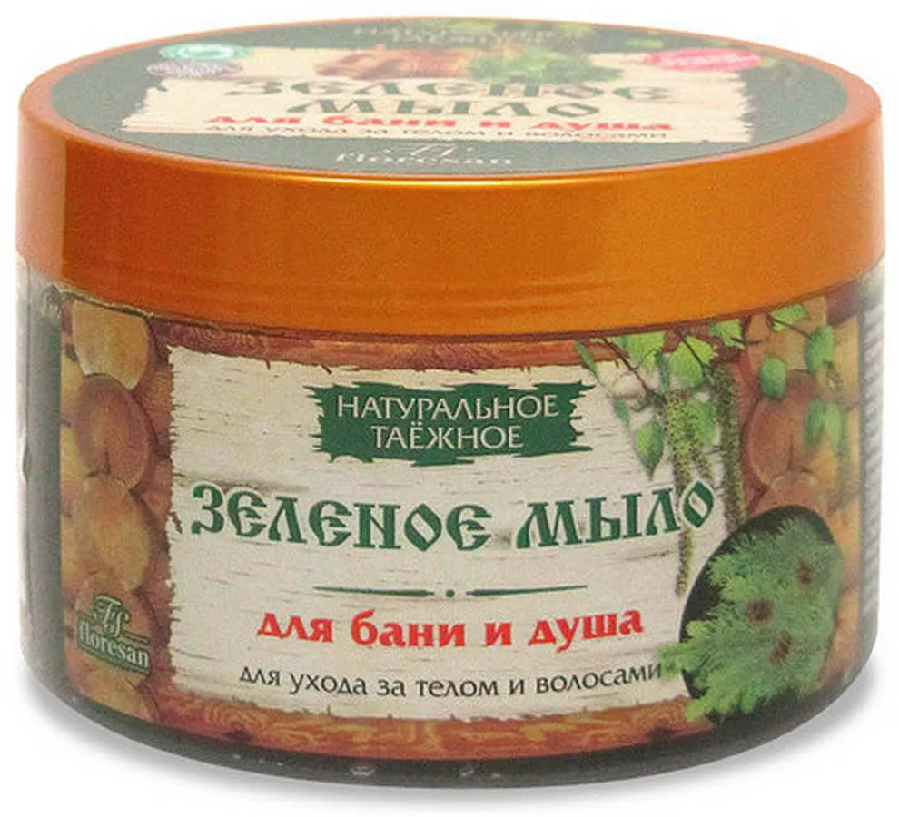 ФЛОРЕСАН НАТУРАЛЬНОЕ МЫЛО ТАЕЖНОЕ ЗЕЛЕНОЕ Д/БАНИ/ДУША Д/УХОДА ЗА ТЕЛОМ/ВОЛОСАМИ (Ф-38) КОСМЕТИЧЕСКОЕ МЫЛО 450 Г №1