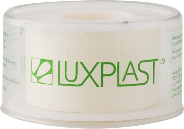 LUXPLAST ПЛАСТ.ФИКСИР.НА ШЕЛК.ОСН.БЕЛЫЙ.5М*2.5СМ ПЛАСТЫРЬ НА ШЕЛКОВОЙ ОСНОВЕ   №1