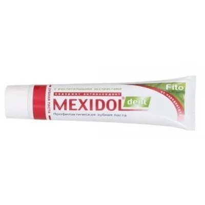 MEXIDOL DENT FITO ЗУБНАЯ ПАСТА ЗУБНАЯ ПАСТА ДЛЯ ЗАЩИТЫ ДЕСЕН 100 Г №1
