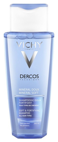 VICHY DERCOS MINERAL SOFT ШАМПУНЬ УРЕПЛЯЮЩИЙ МЯГКИЙ ШАМПУНЬ  200 МЛ №1