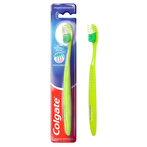 COLGATE ЗУБН ЩЕТКА МАССАЖЕР СРЕДНЯЯ ЗУБНАЯ ЩЕТКА   №1
