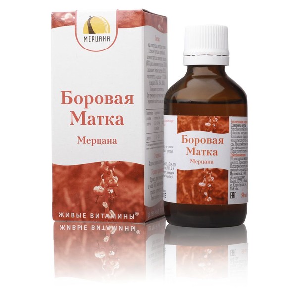 БОРОВАЯ МАТКА "МЕРЦАНА" КАПЛИ ДЛЯ ПРИЕМА ВНУТРЬ  50 МЛ №1
